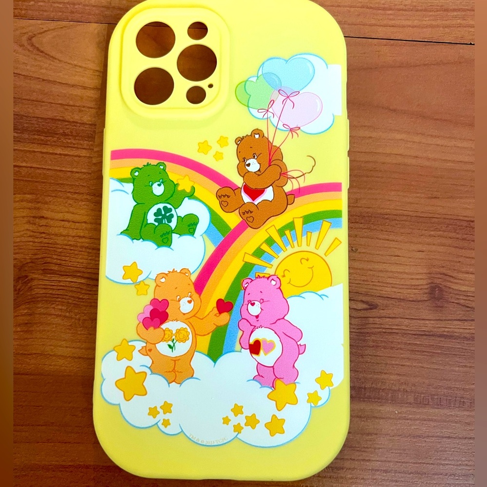 iPhone 12 Pro Max Care Bears yellow phone case